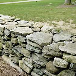 Dry Stack Fieldstone Wall