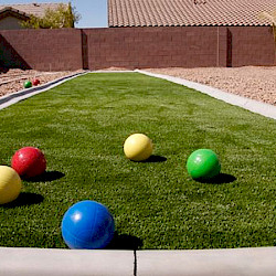 For a bocce ball court