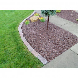 Pink Cobblestone Edging