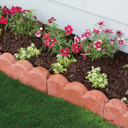 Scalloped Garden Edging- Red