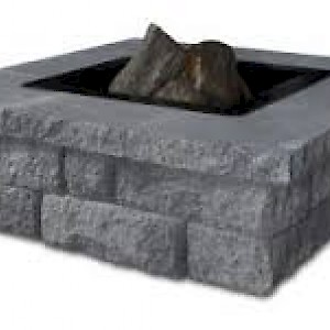 Genest Granite Blend Square Fire Pit