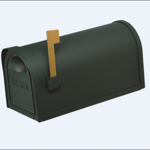 Mailbox Cast Aluminum Green