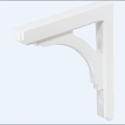 Mailbox Bracket Wood White