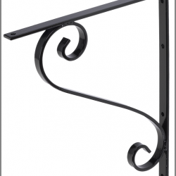 Mailbox Bracket Iron Black 106MBB