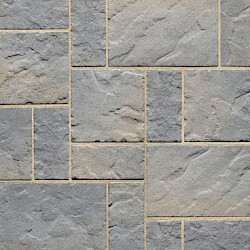 Techo Bloc Blu 60 Slate Collection 10' x 10' Patio Kit Champlain Grey Blu 60