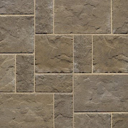 Techo Bloc Blu 60 Slate Collection 10' x 10' Patio Kit Chestnut Brown  Blu 60